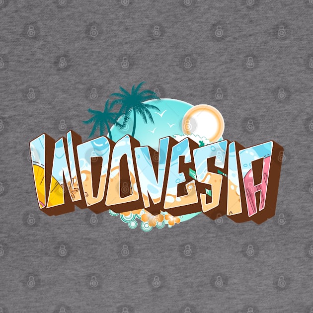 Indonesia 3d text by SerenityByAlex